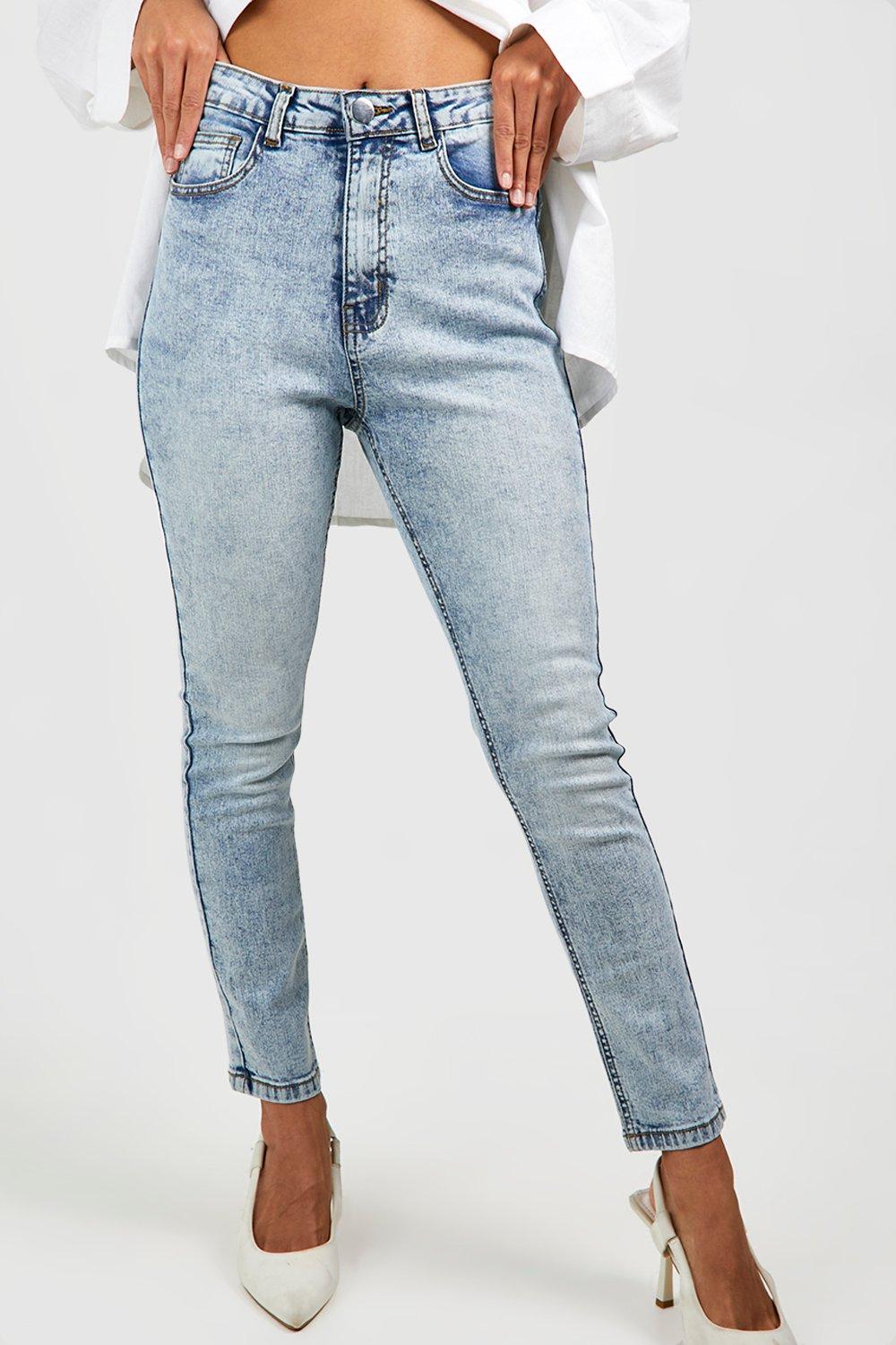 Light blue high 2024 rise skinny jeans